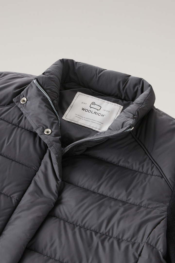 Lightweight Hybrid Ellis Down Jacket in Microfiber Black photo 2 | Woolrich