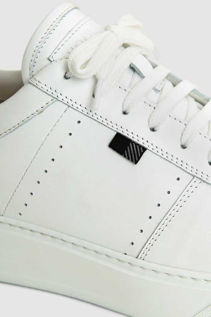 Sneakers de tennis classiques en cuir de veau