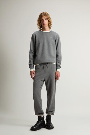 Pants in Cotton-Blend Interlock Gray | Woolrich