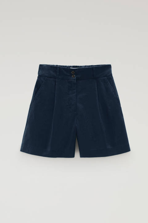 Short en popeline de pur coton Bleu photo 2 | Woolrich