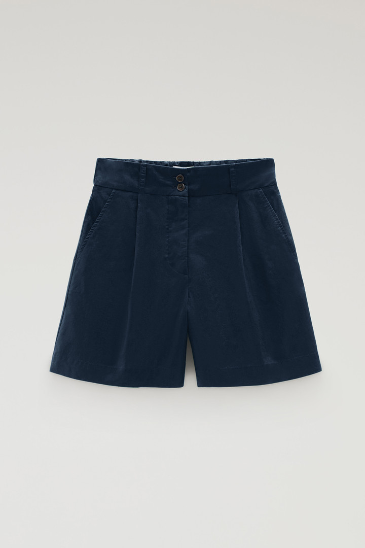 Shorts aus reiner Baumwollpopeline Blau photo 4 | Woolrich