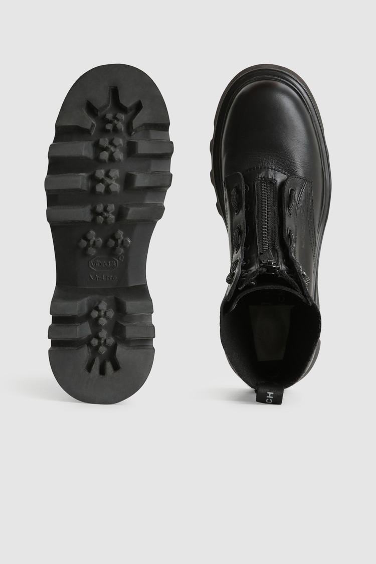 Logger leather boots
