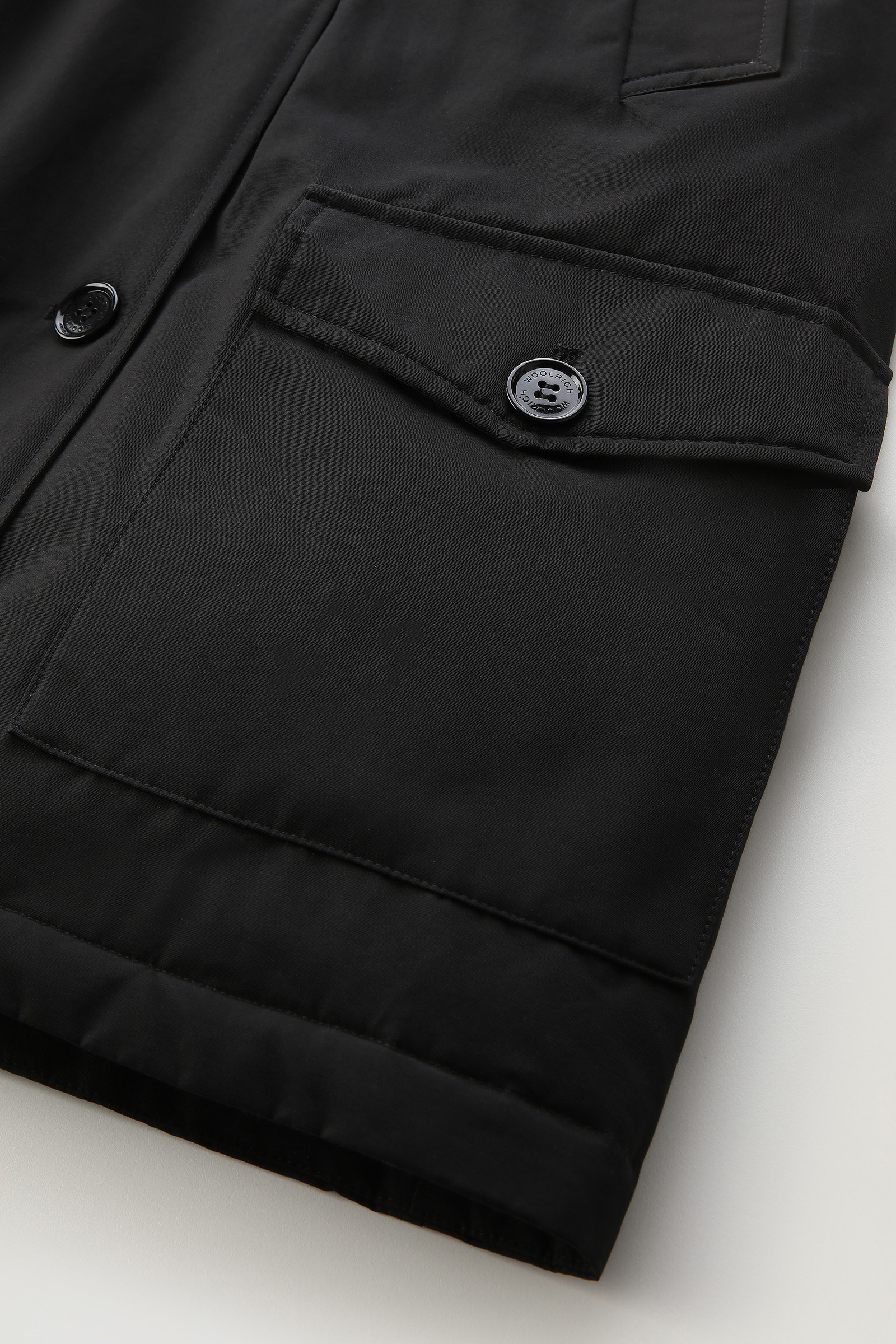 Arctic Parka in Ramar Cloth with Four Pockets Black photo 9 | Woolrich