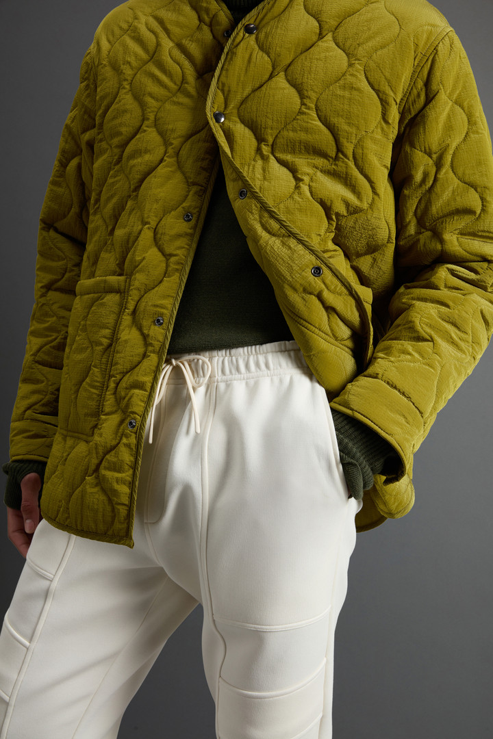 Lightweight Down Jacket in Waxed Ripstop Nylon by Todd Snyder Yellow photo 4 | Woolrich