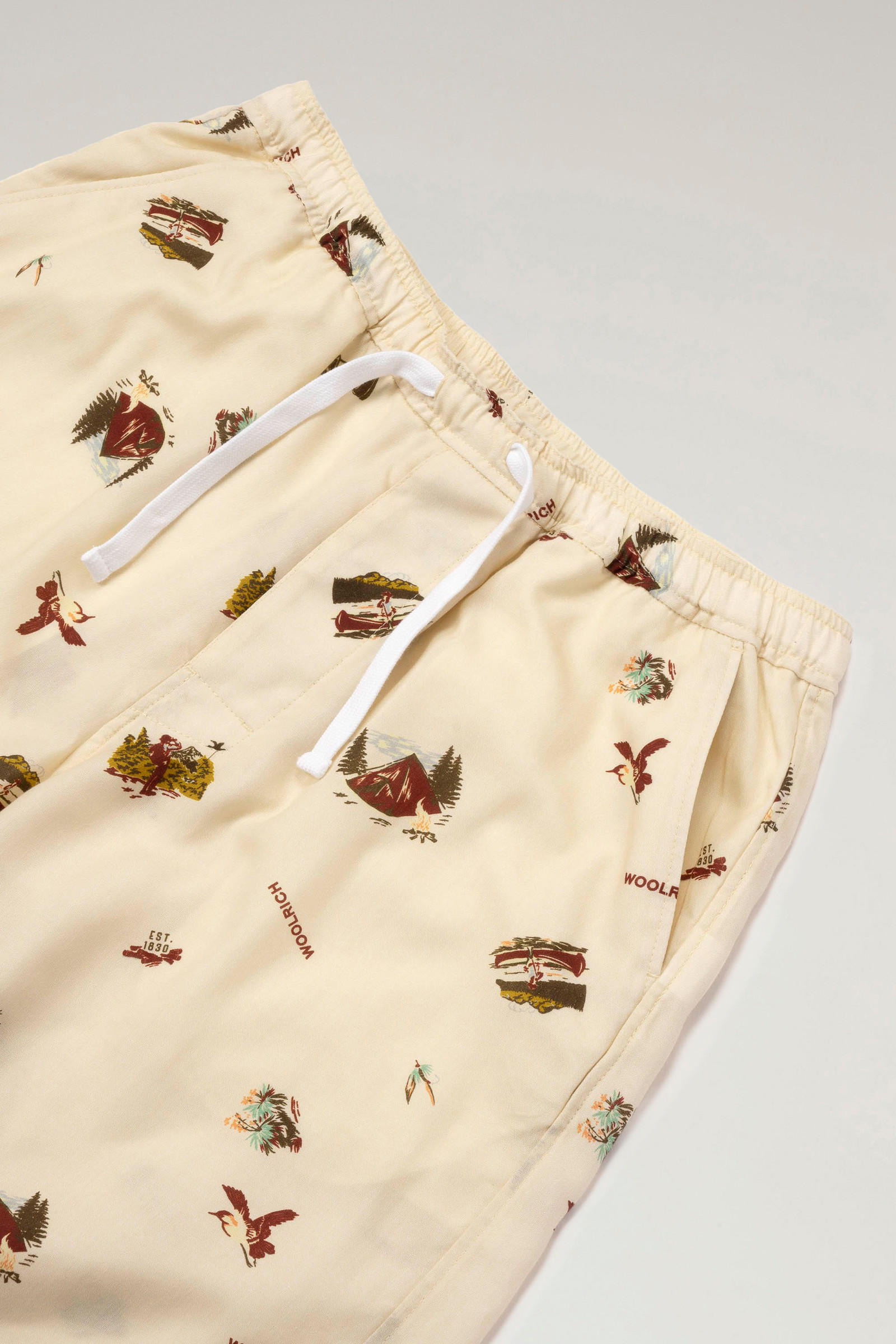 Pantaloncini in Lyocell con stampa beige photo 6 | Woolrich