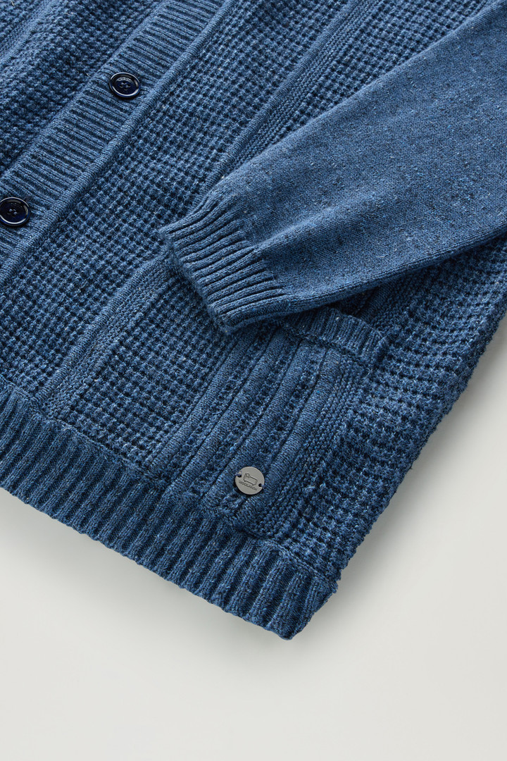 Vest van een mix van katoen en linnen Blauw photo 7 | Woolrich