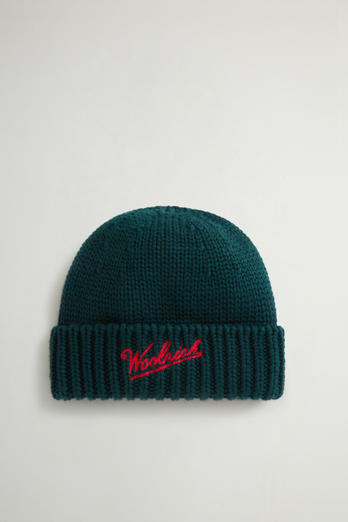 Beanie in Pure Merino Virgin Wool Green | Woolrich
