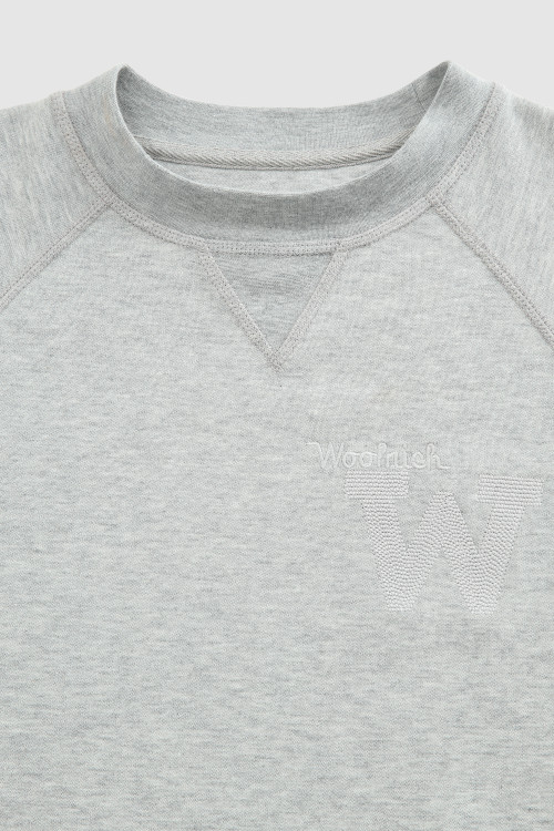 Amerikaans sweatshirt met ronde hals en geborduurd logo Grey photo 2 | Woolrich