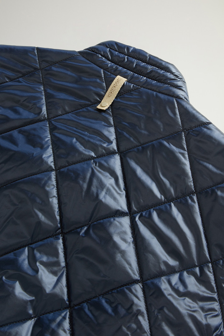 Yarn-Dyed Quilted Nylon Hybrid Jacket Blue photo 8 | Woolrich