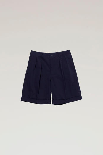 Cavalry Twill Cotton Blend Shorts Blue | Woolrich