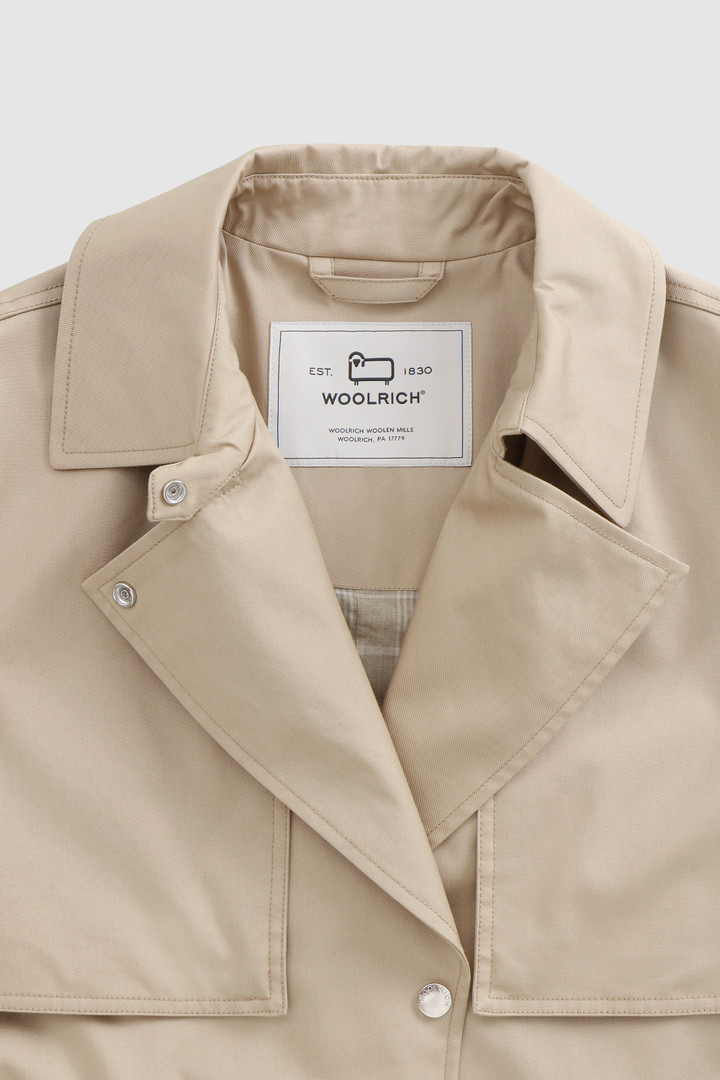 Gabardina ligera Havice con forro estampado a cuadros beige photo 5 | Woolrich