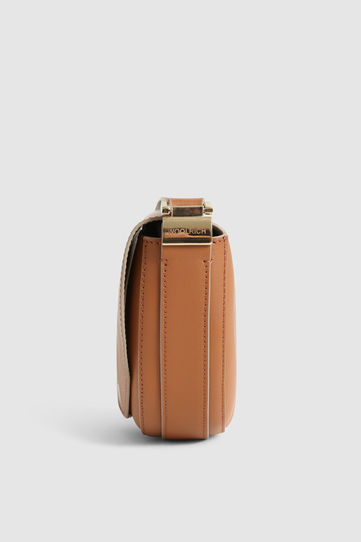 Schultertasche aus Leder Braun photo 4 | Woolrich