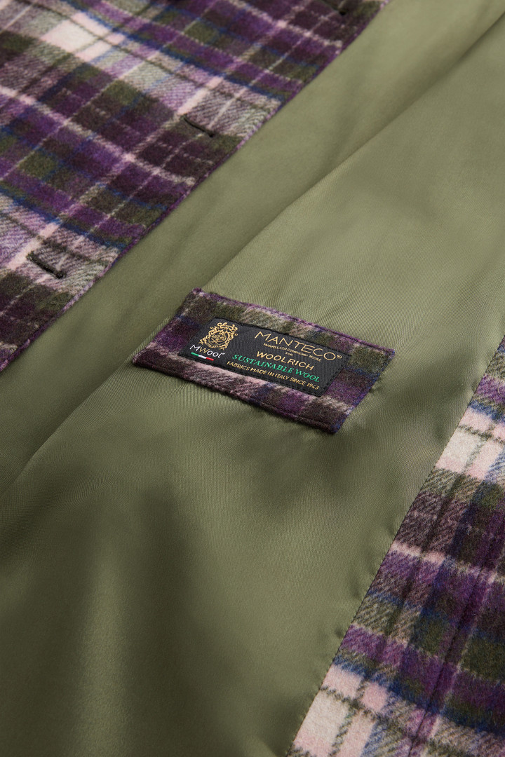 Giacca a camicia in misto lana italiana riciclata Manteco Viola photo 8 | Woolrich