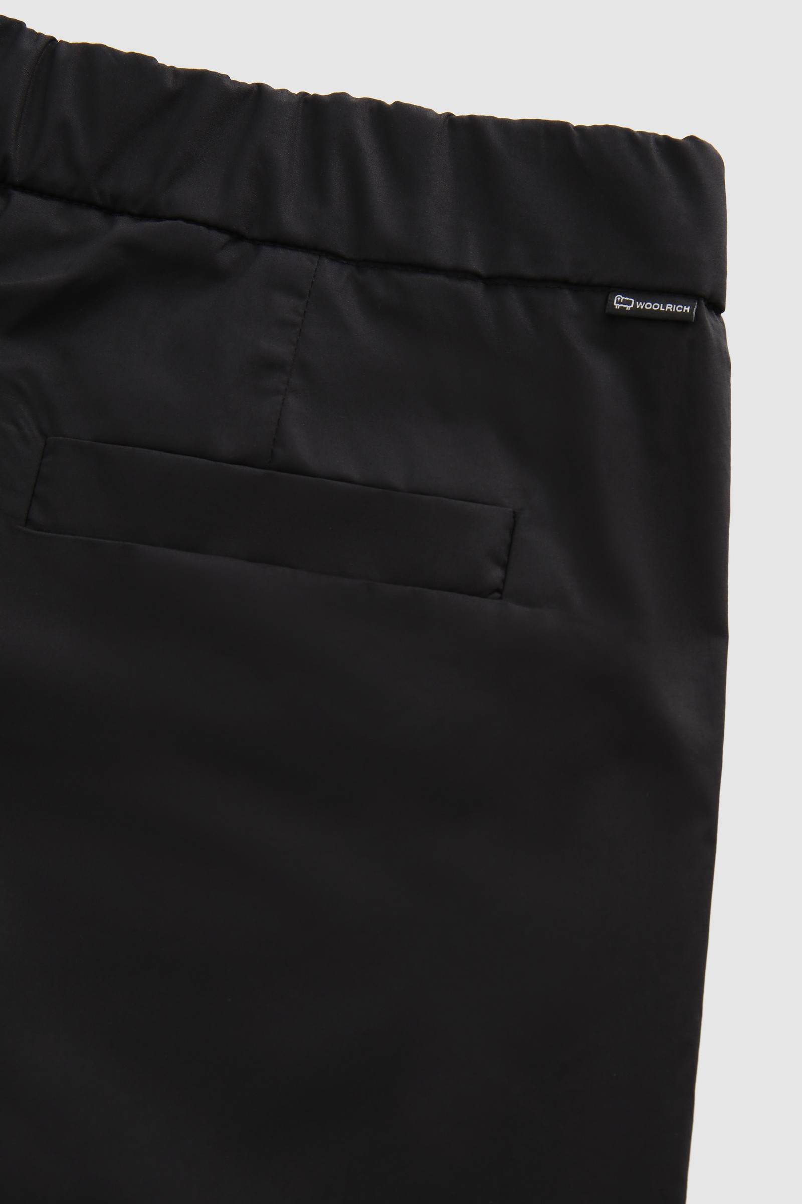 Pantalon en popeline de coton noir photo 7 | Woolrich