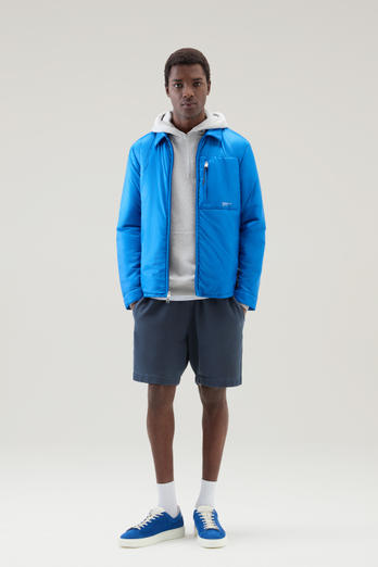 Padded Overshirt in Recycled Pertex Quantum Blue | Woolrich