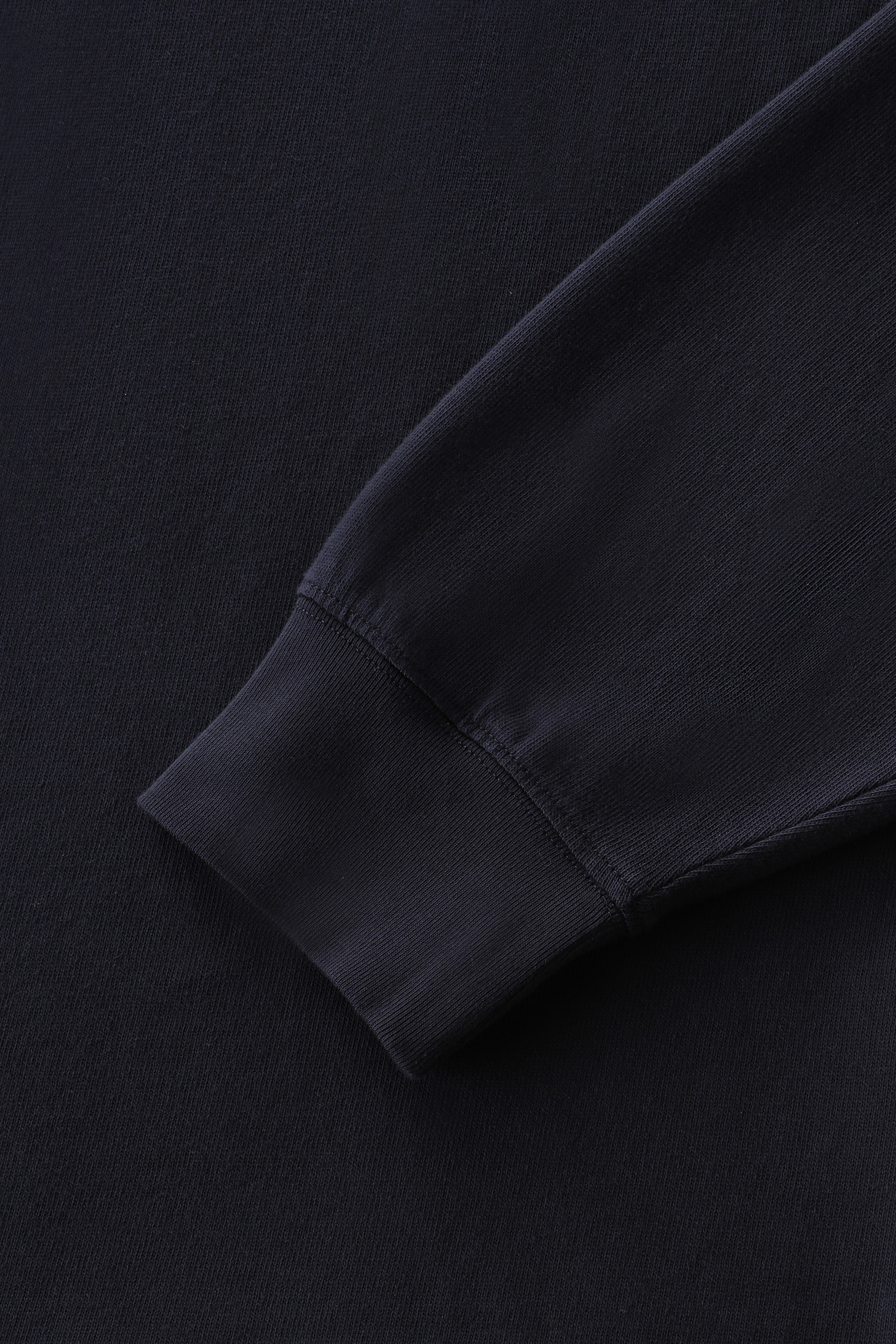 T-shirt in cotone a maniche lunghe con logo blu photo 8 | Woolrich