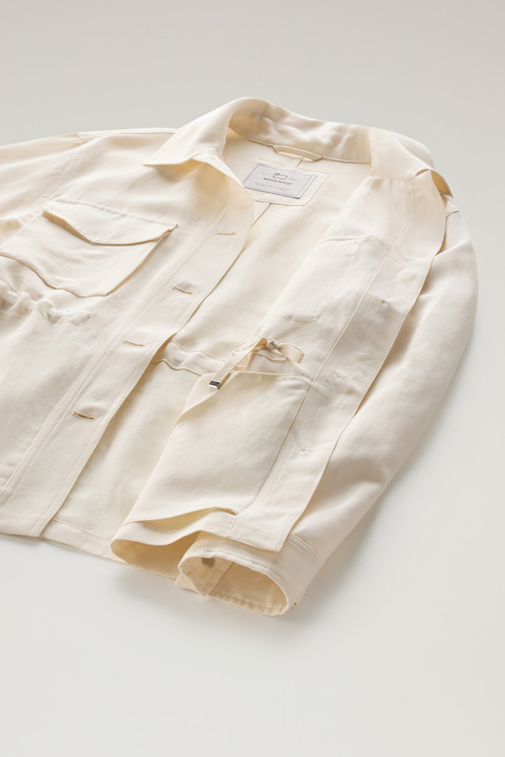Overshirt in Linen Blend White photo 9 | Woolrich