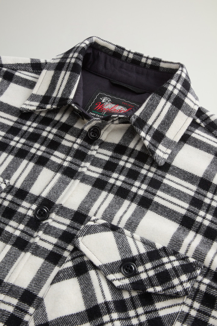 Check Overshirt in Pure Cashmere by Todd Snyder Multicolor photo 6 | Woolrich