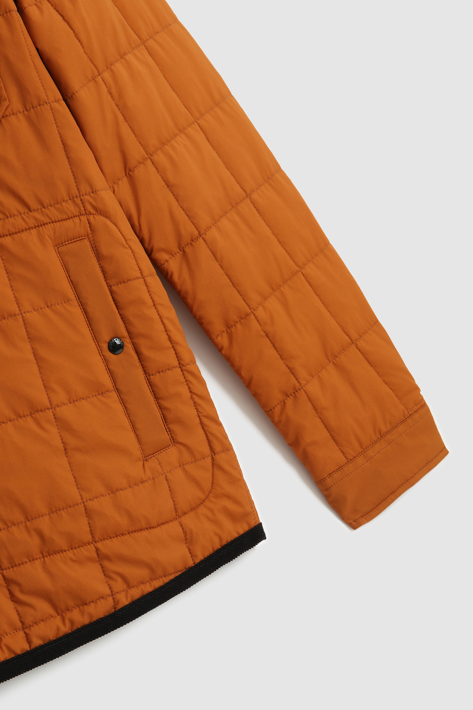 Hunt Padded Overshirt in Stretch Fabric Orange photo 2 | Woolrich