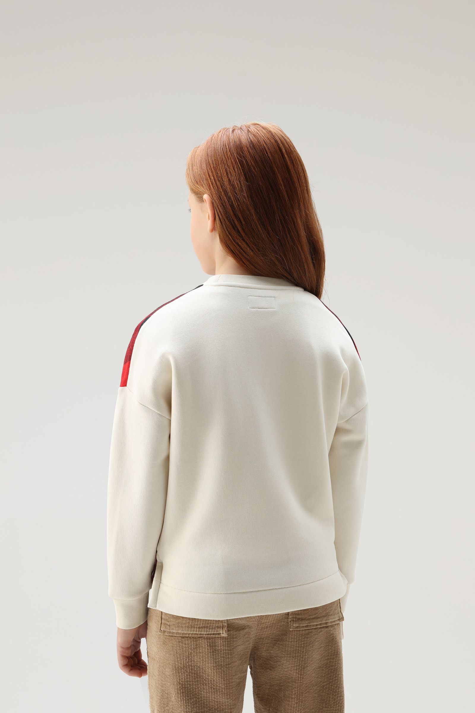 Mädchensweatshirt mit Buffalo-Karo aus Baumwolle rot photo 3 | Woolrich