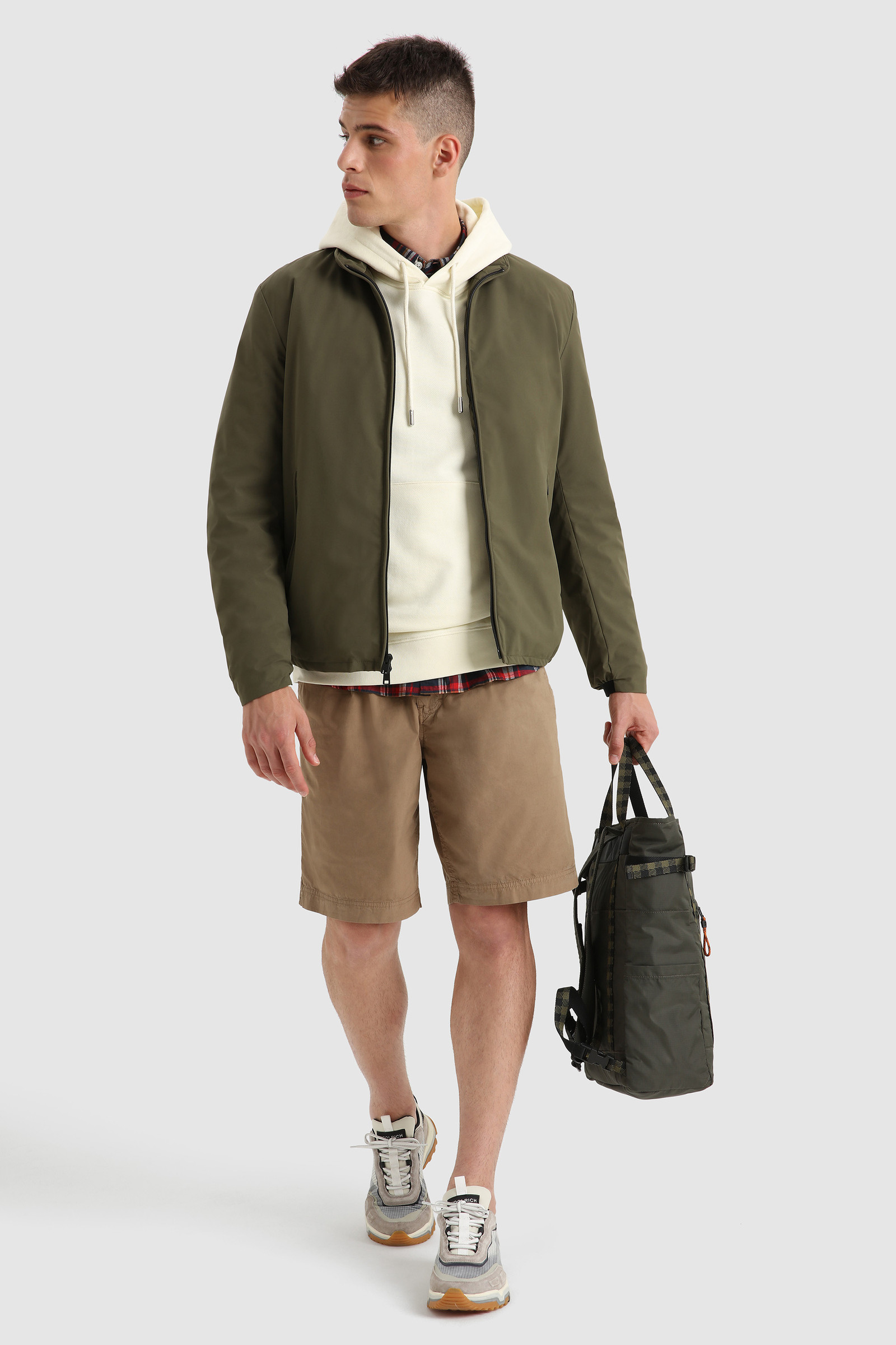 Two-Layer Padded Sailing Bomber Green photo 2 | Woolrich