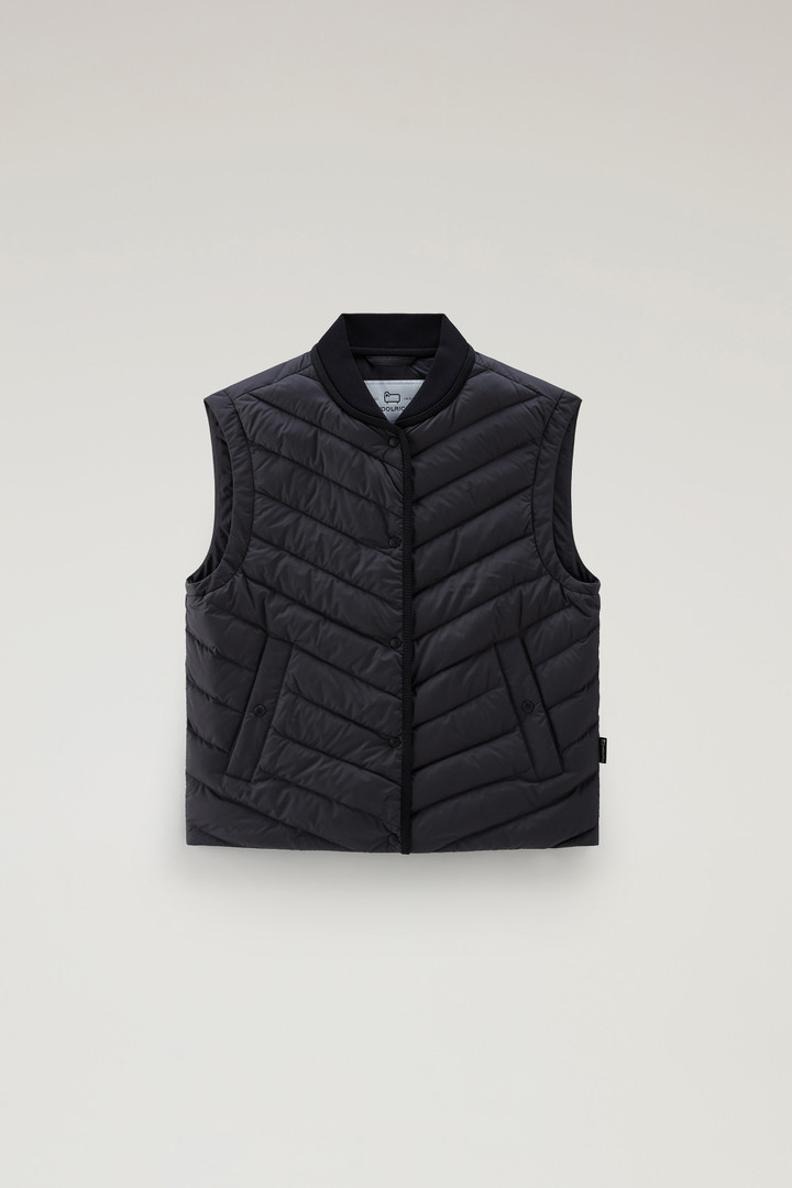 Microfiber Vest with Chevron Quilting Black photo 5 | Woolrich