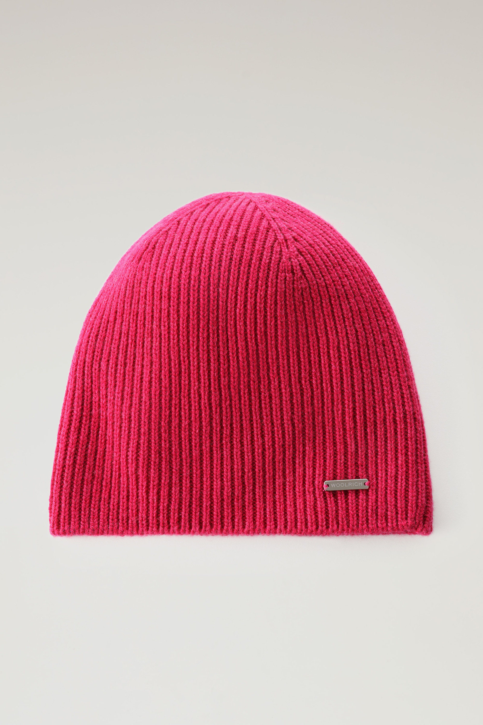 Bonnet côtelé en pur cachemire Rouge | Woolrich