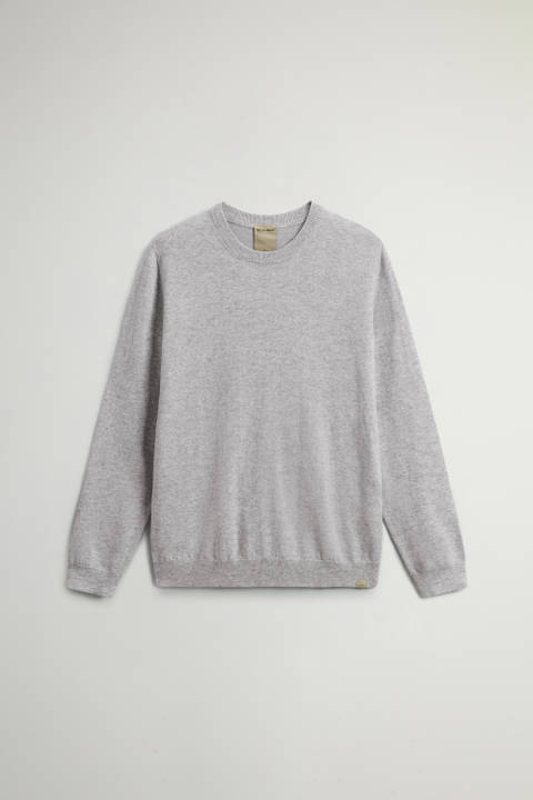 Pure Cashmere Crewneck Sweater Gray photo 2 | Woolrich