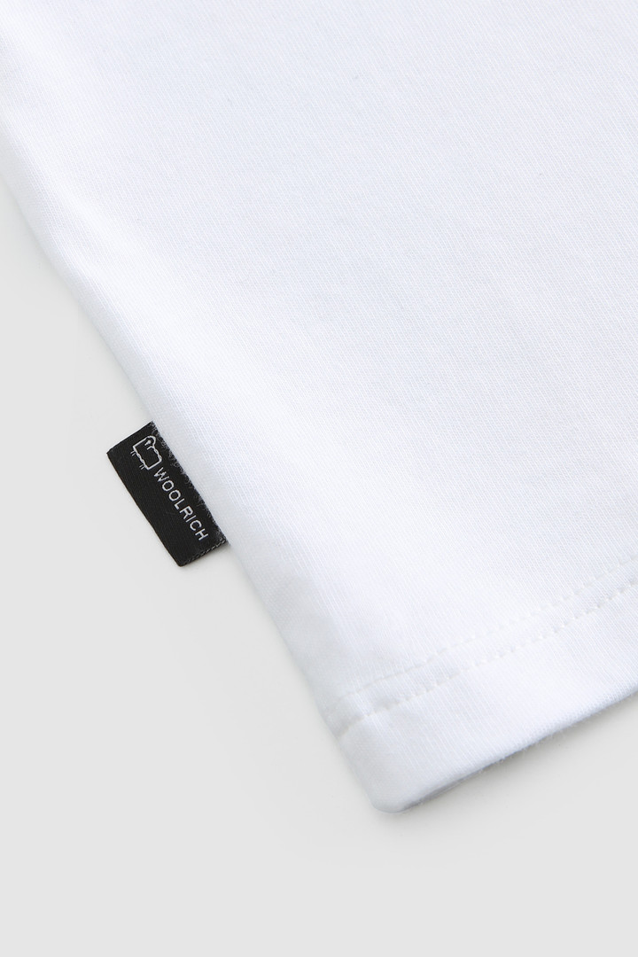 Boy's organic cotton tee with logo White photo 4 | Woolrich
