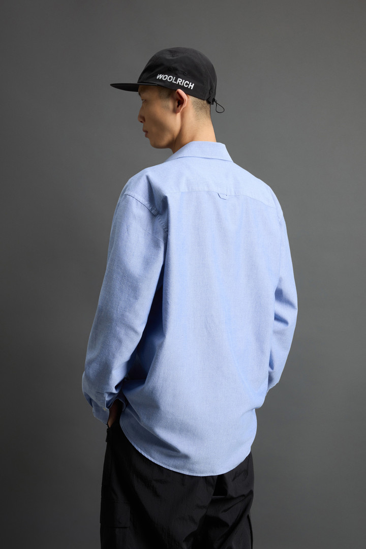 Pure Cotton Oxford Shirt by Todd Snyder Blue photo 3 | Woolrich