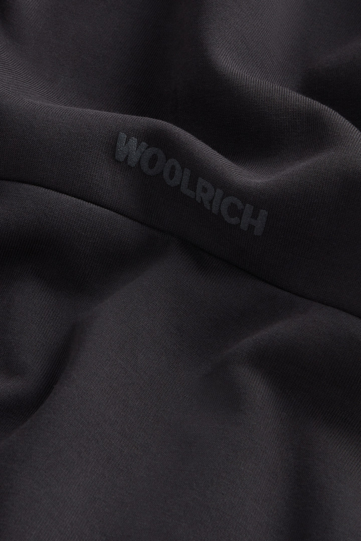Felpa full-zip con cappuccio in misto cotone Interlock e nylon by Todd Snyder Nero photo 7 | Woolrich