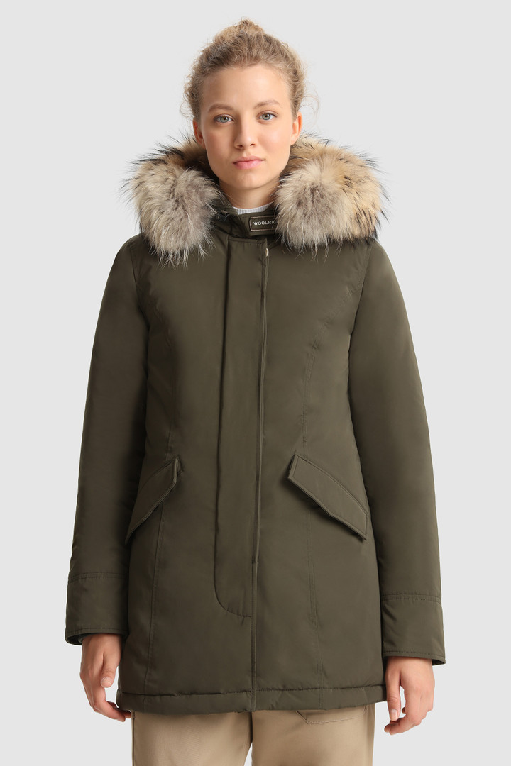 Bereiken contant geld Pessimistisch Women's Arctic Parka in City Fabric with Removable Fur Green | Woolrich USA