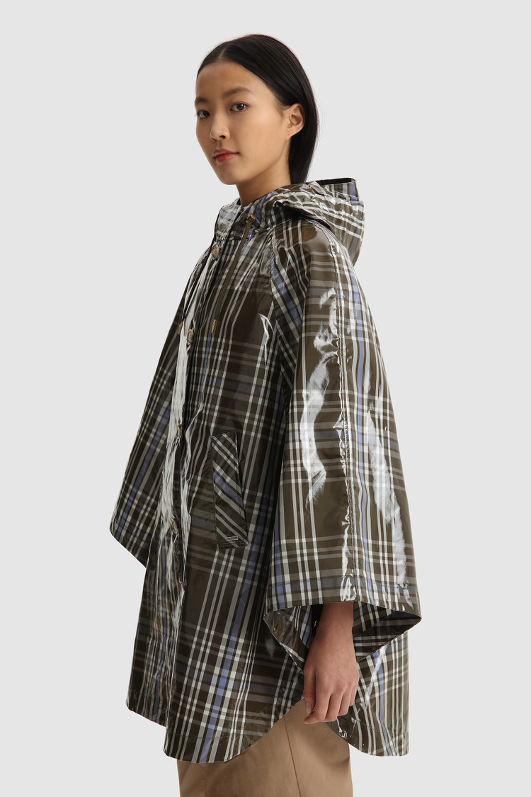 Hawthorn Check hooded cape