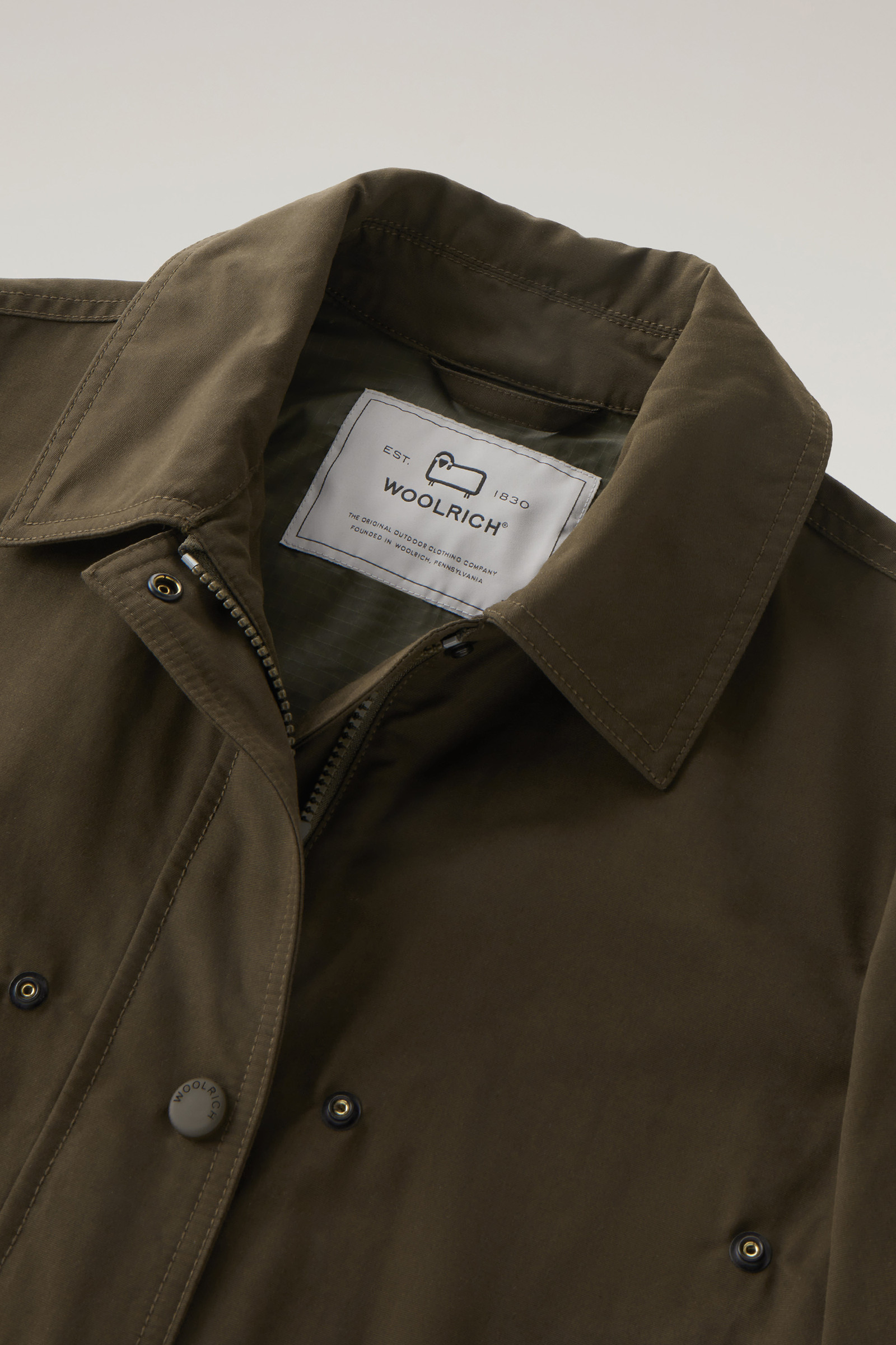 Veste Utility en Soft Eco Ramar à capuche vert photo 7 | Woolrich