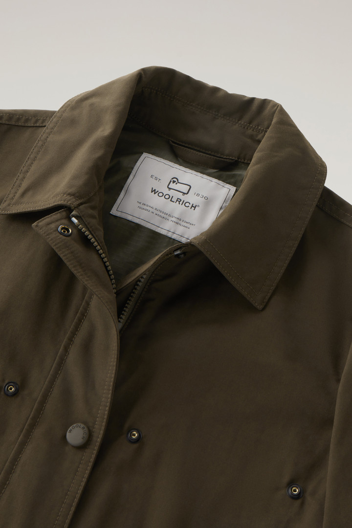 Utility Jacket in Soft Eco Ramar with Hood Green photo 7 | Woolrich