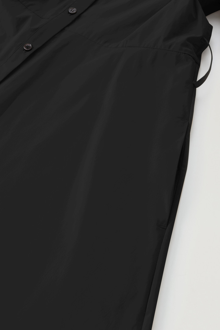 Shirt Dress in Pure Cotton Poplin Black photo 7 | Woolrich