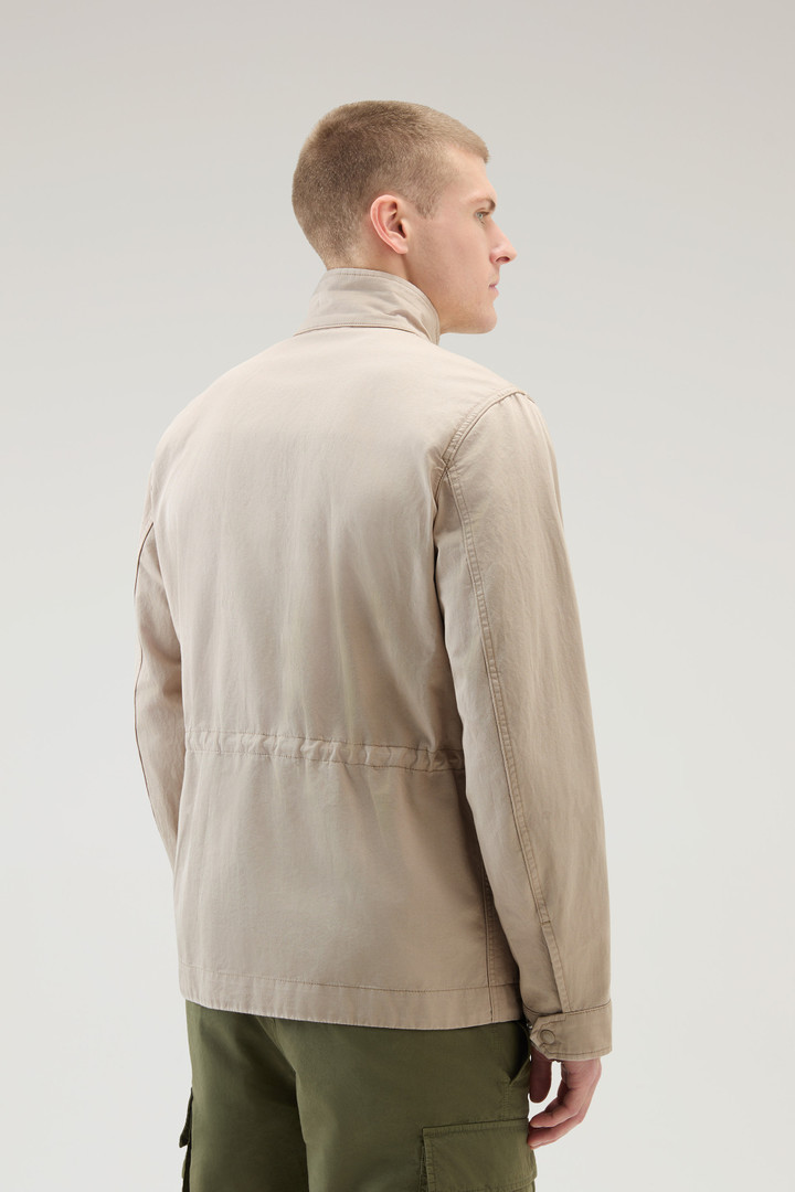Field Jacket in Cotton-Linen Blend Beige photo 3 | Woolrich