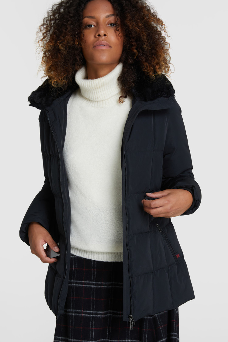 Blizzard jacket with faux fur