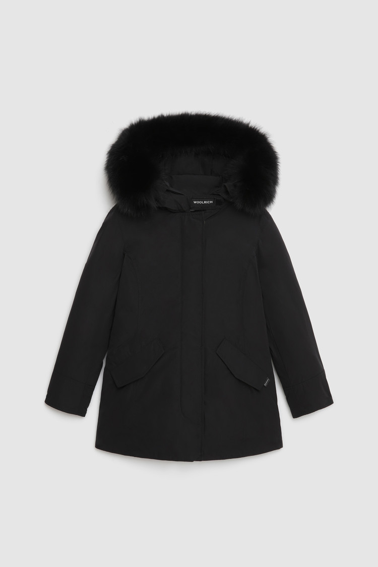 Arctic Parka Luxury avec fourrure de renard amovible pour fille
