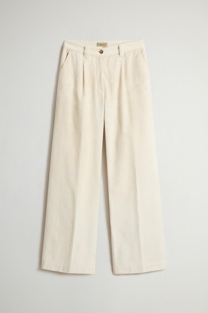 Wide-Leg-Hose aus Cord Weiß photo 3 | Woolrich