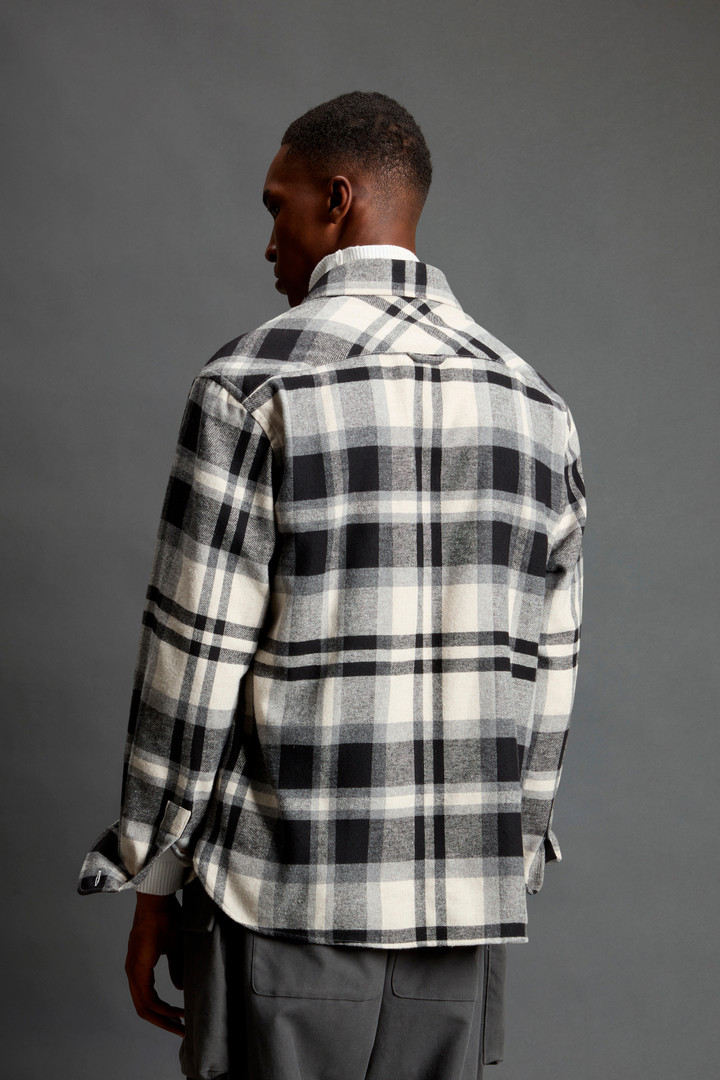 Checked Shirt in Cotton-Blend Flannel by Todd Snyder Beige photo 3 | Woolrich