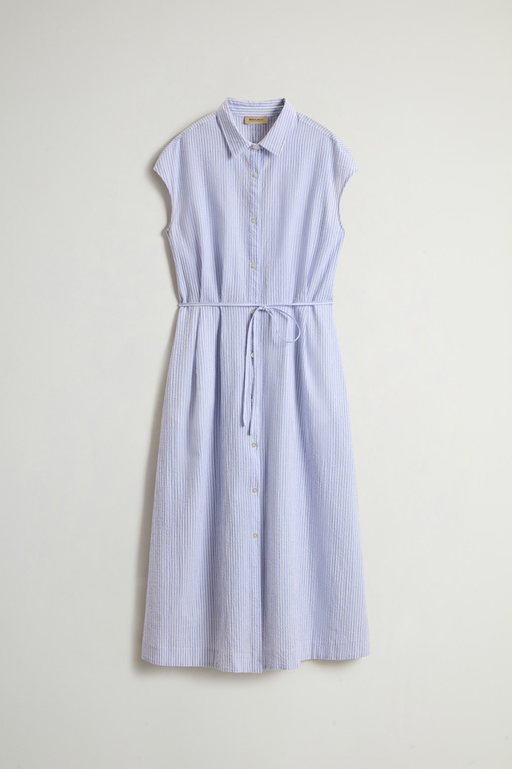 LONG SHIRT DRESS Blue photo 5 | Woolrich