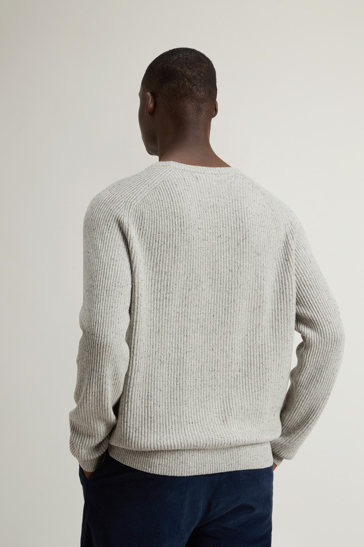 Wool-Blend Crewneck Sweater Gray photo 3 | Woolrich