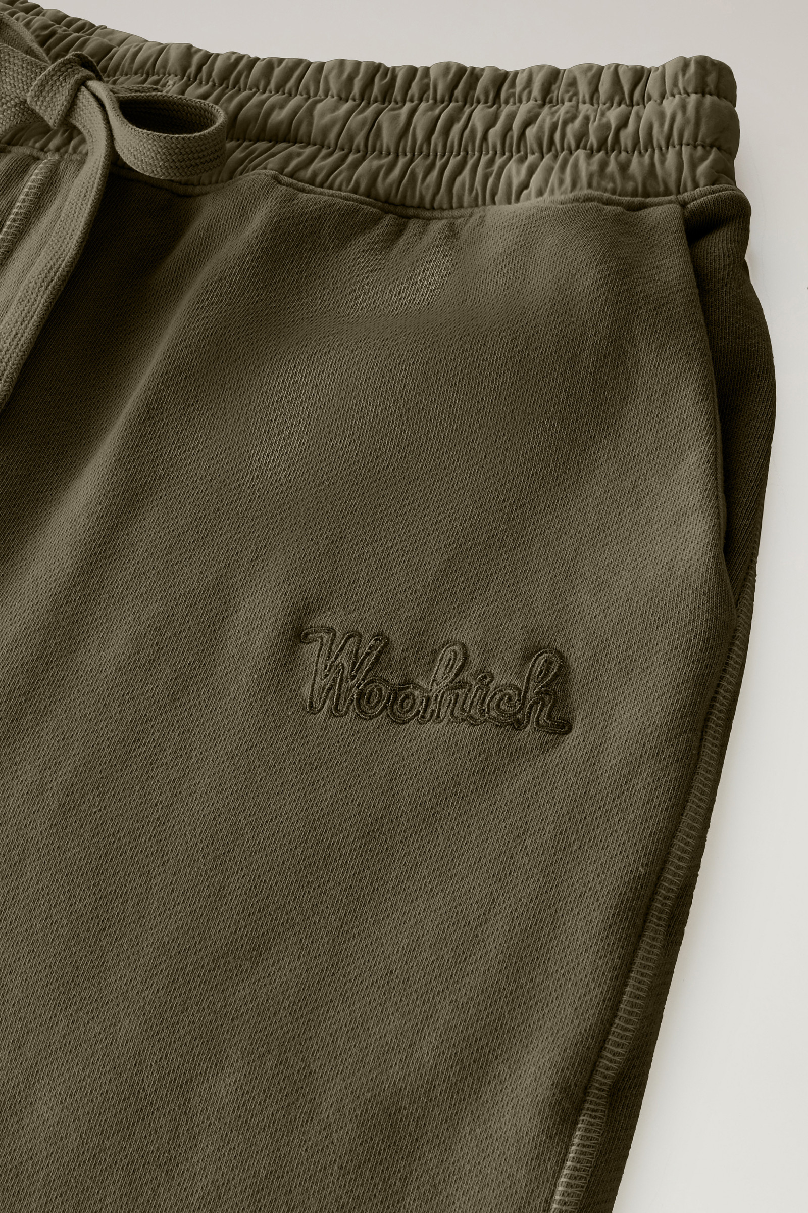 Shorts van katoen die achteraf geverfd zijn groen photo 6 | Woolrich