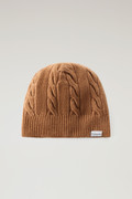 Garment-Dyed Cable-knit Beanie