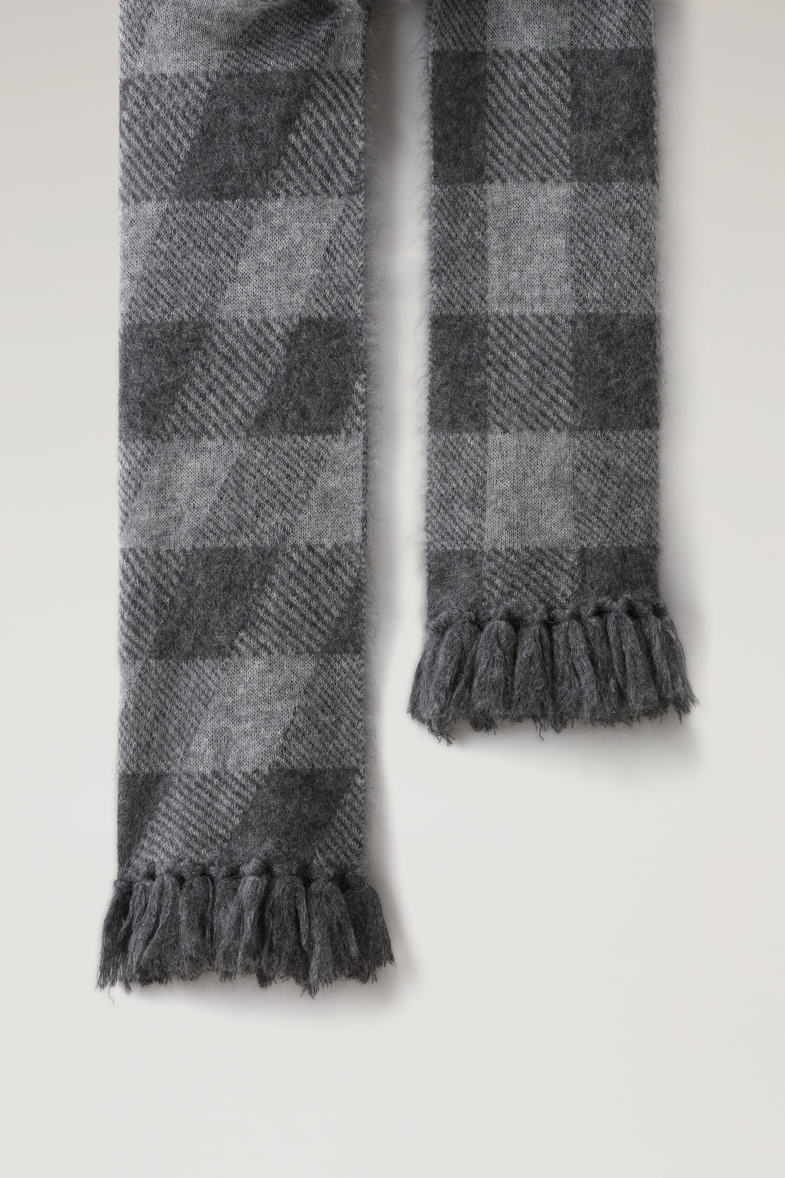 Mohair Wool Blend Scarf - Daniëlle Cathari / Woolrich Black photo 2 | Woolrich