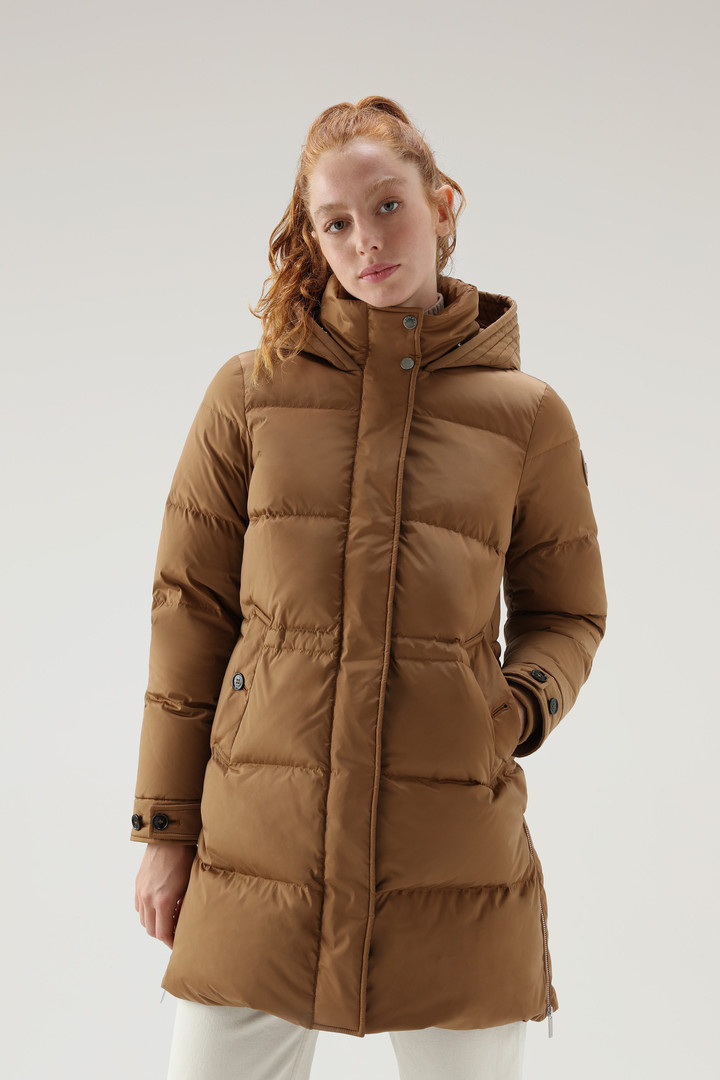 Woolrich Women Dark Camel Size S In Dark Camel