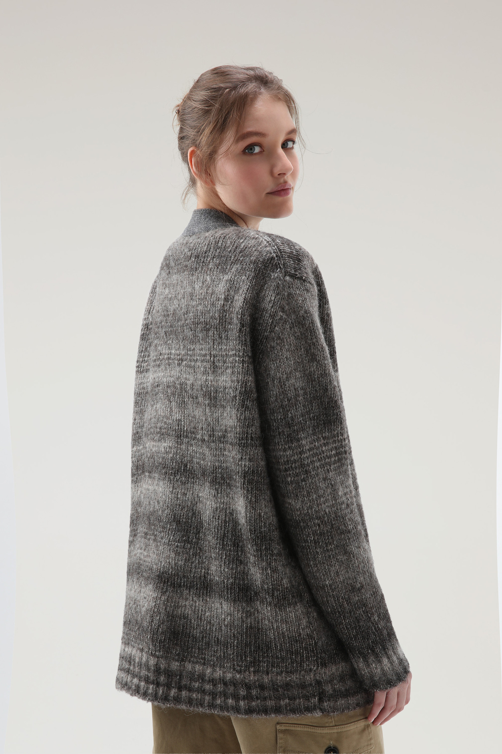 Dégradé Cardigan in Alpaca Wool and Cotton Blend photo 3 | Woolrich