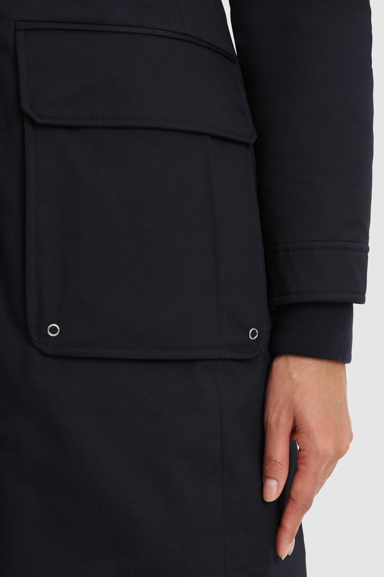 Yetna Long Parka with Removable Fur Blue photo 6 | Woolrich