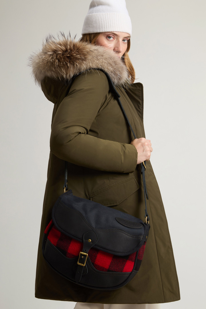 Umhängetasche mit Einsatz mit Karomuster Rot photo 7 | Woolrich